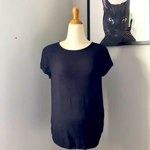H&M Black Top Sz 2